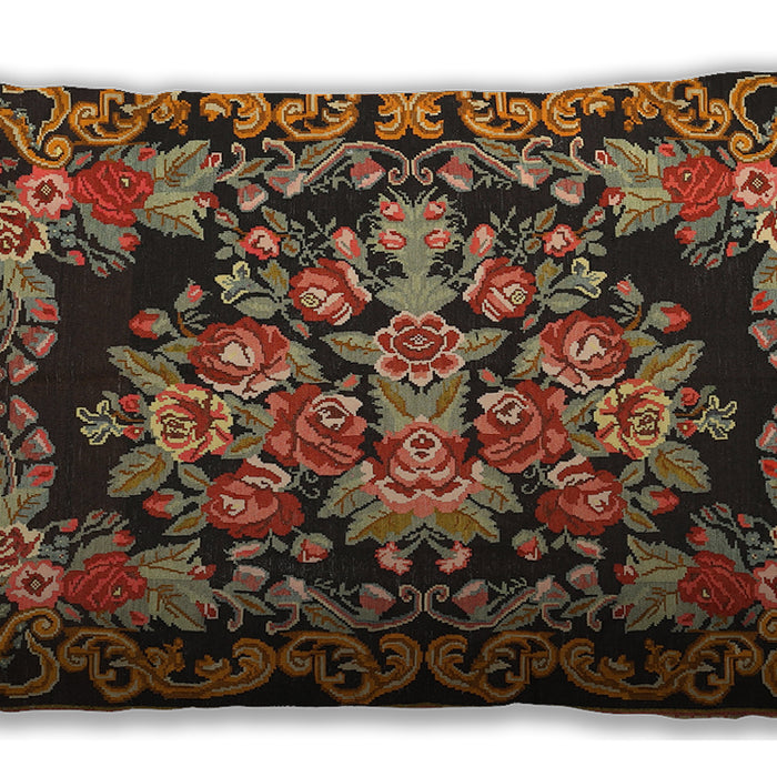 Traditional Classic Rectangular Bronze Brown Lumbar Throw Pillow, 13 inch by 19 inch, lbtr457