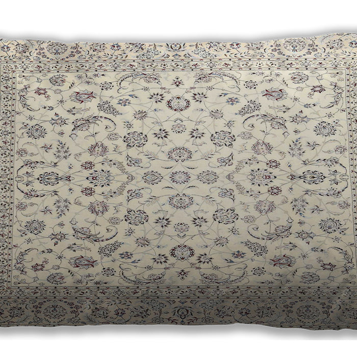 Traditional Classic Rectangular Blanched Almond Beige Lumbar Throw Pillow, 13 inch by 19 inch, lbtr4580