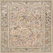 Square Traditional Deep Peach Orange Animal Rug, tr4584