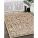 Machine Washable Traditional Brown Rug in a Family Room, wshtr4585