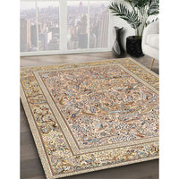 Traditional Brown Animal Rug, tr4585