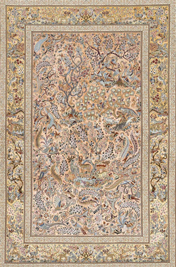 Machine Washable Traditional Brown Rug, wshtr4585