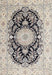 Traditional Carbon Gray Medallion Rug, tr4587