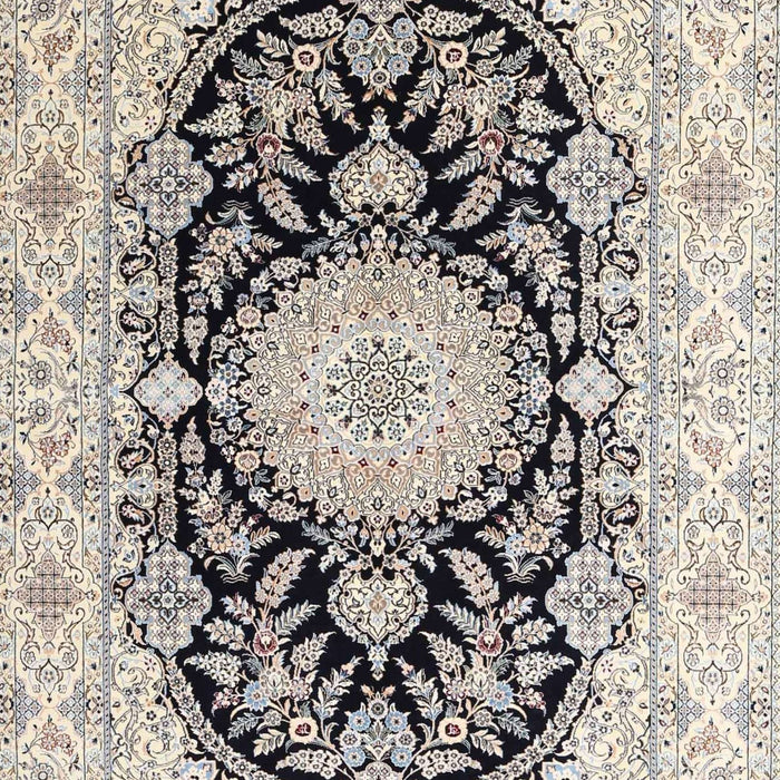 Traditional Carbon Gray Medallion Rug, tr4587