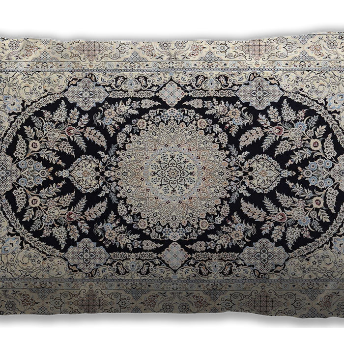 Traditional Classic Rectangular Carbon Gray Lumbar Throw Pillow, 13 inch by 19 inch, lbtr4587
