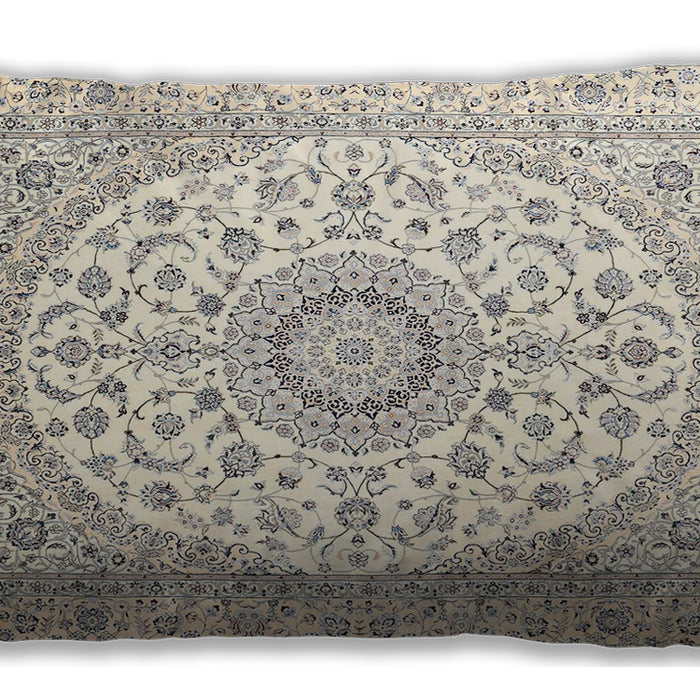 Traditional Classic Rectangular Bisque Beige Lumbar Throw Pillow, 13 inch by 19 inch, lbtr4588