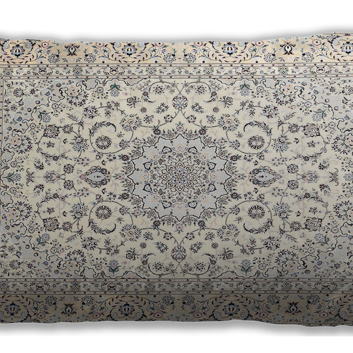 Traditional Classic Rectangular Champagne Beige Lumbar Throw Pillow, 13 inch by 19 inch, lbtr4590