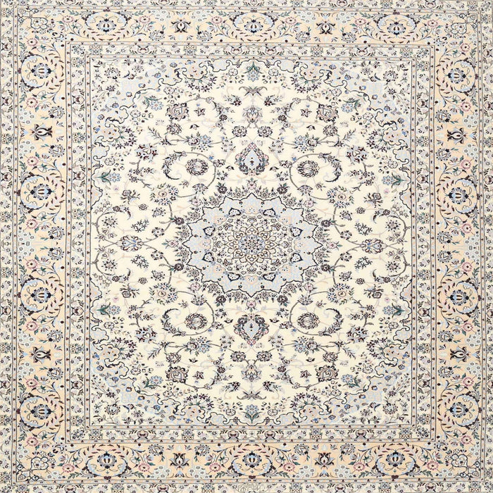 Round Machine Washable Traditional Champagne Beige Rug, wshtr4590