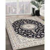 Traditional Gold Medallion Rug, tr4591