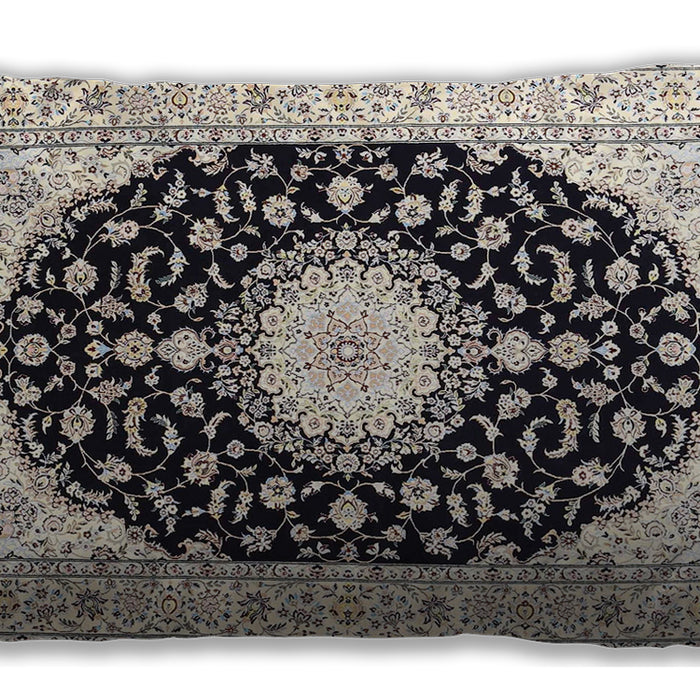 Traditional Classic Rectangular Golden Silk Gold Lumbar Throw Pillow, 13 inch by 19 inch, lbtr4591
