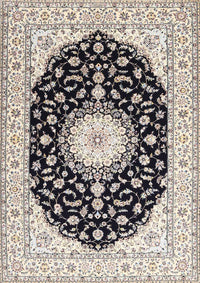 Machine Washable Traditional Gold Rug, wshtr4591