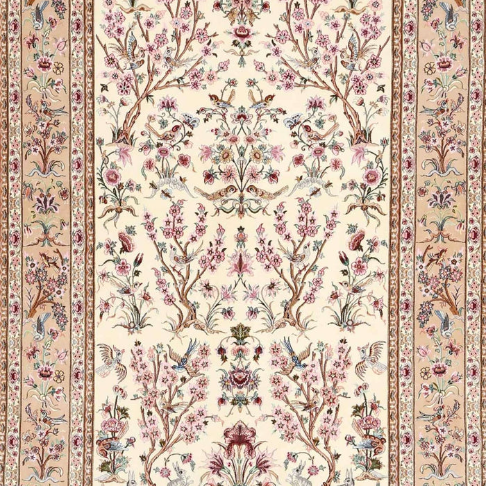 Machine Washable Traditional Orange Salmon Pink Rug, wshtr4595