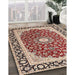 Machine Washable Traditional Brown Red Rug in a Family Room, wshtr4596