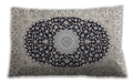 Traditional Classic Rectangular Carbon Gray Lumbar Throw Pillow, 13 inch by 19 inch, lbtr4597