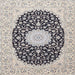 Square Traditional Carbon Gray Medallion Rug, tr4597