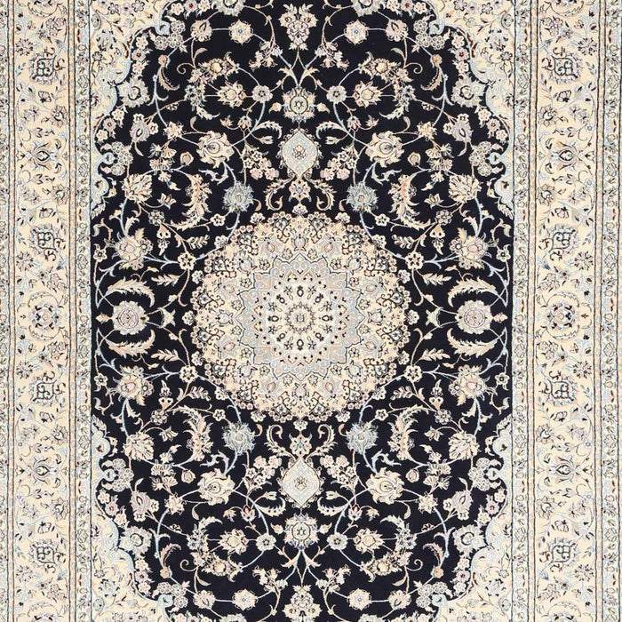 Traditional Carbon Gray Medallion Rug, tr4599