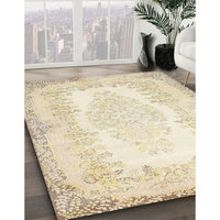 Traditional Golden Blonde Gold Persian Rug, tr459