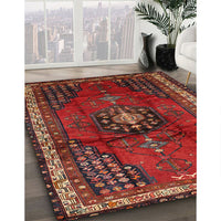 Traditional Sienna Brown Persian Rug, tr45