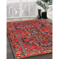 Traditional Mauve Taupe Purple Persian Rug, tr4601