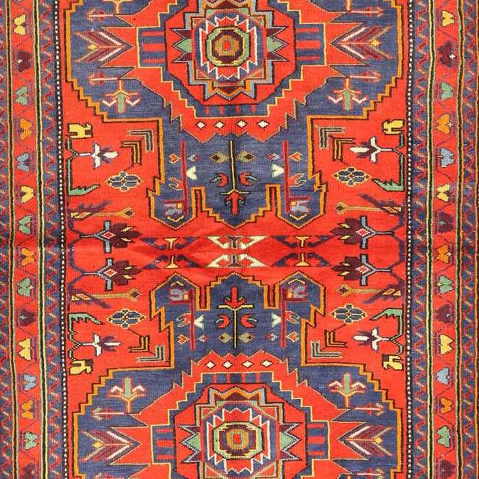 Machine Washable Traditional Dark Almond Brown Rug, wshtr4602