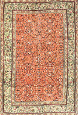 Machine Washable Traditional Red Rug, wshtr4604
