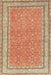 Machine Washable Traditional Red Rug, wshtr4604