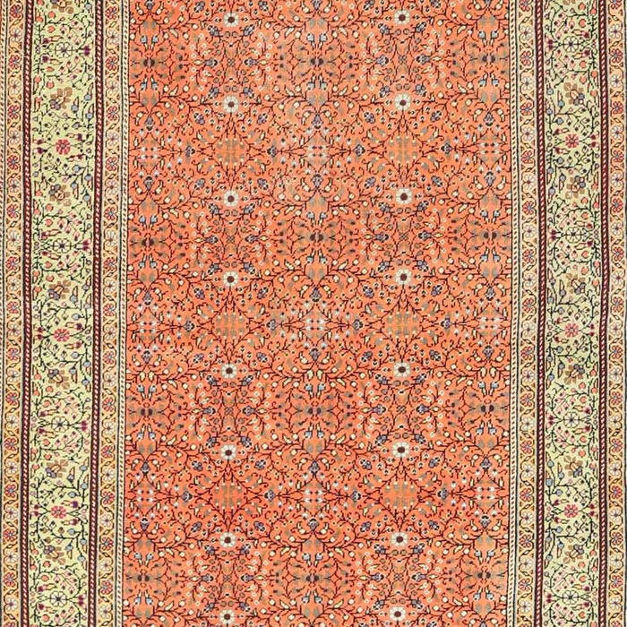 Machine Washable Traditional Red Rug, wshtr4604