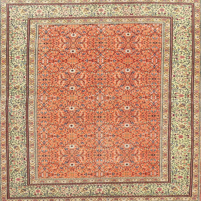 Square Traditional Red Oriental Rug, tr4604
