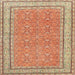 Square Traditional Red Oriental Rug, tr4604