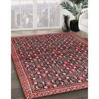 Traditional Saffron Red Persian Rug, tr4605