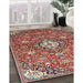 Machine Washable Traditional Tomato Red Rug in a Family Room, wshtr4606