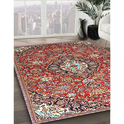 Traditional Red Persian Rug in Family Room, tr4606