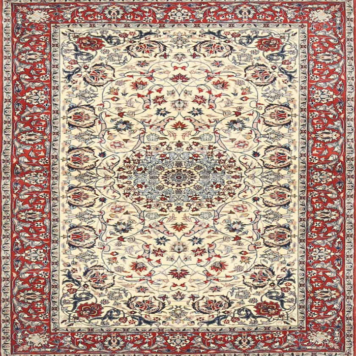 Round Machine Washable Traditional Sienna Brown Rug, wshtr4607