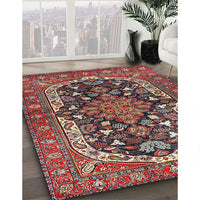 Traditional Saffron Red Persian Rug, tr4608