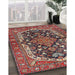 Traditional Saffron Red Persian Rug in Family Room, tr4608