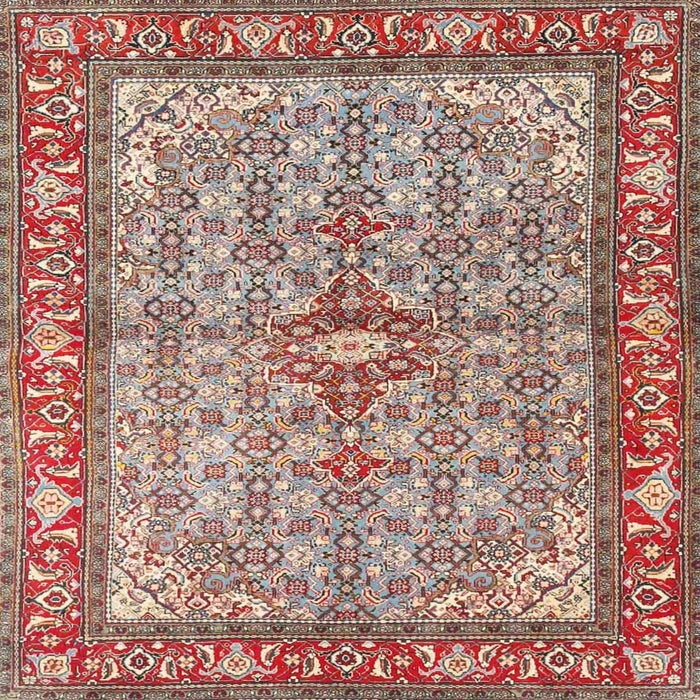 Square Traditional Tan Brown Persian Rug, tr4610