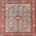 Square Traditional Tan Brown Persian Rug, tr4610