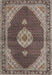 Traditional Light French Beige Brown Medallion Rug, tr4611