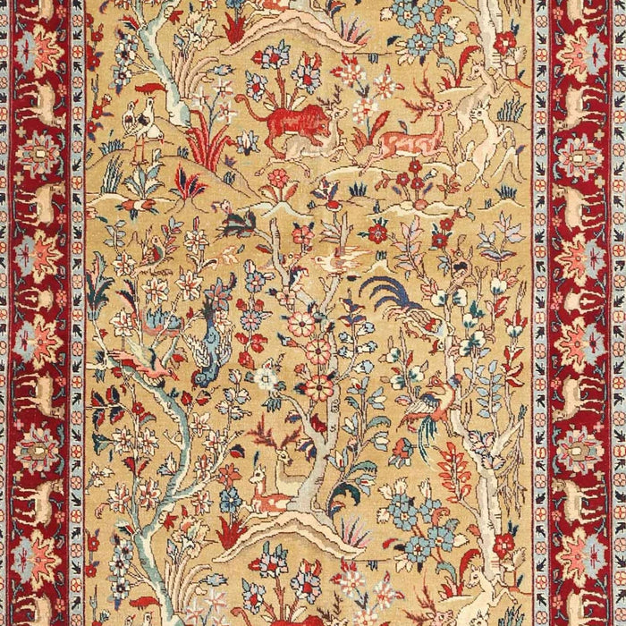 Traditional Chestnut Red Animal Rug, tr4613