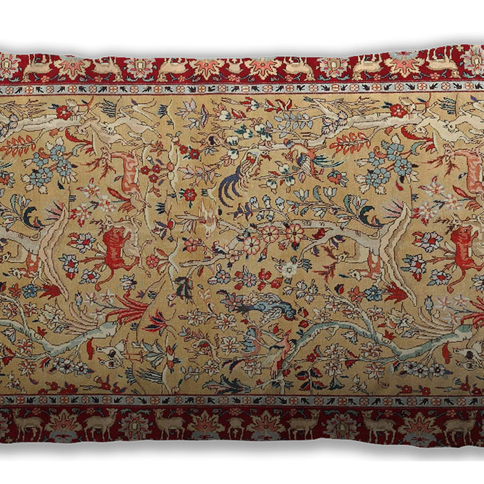 Traditional Classic Rectangular Chestnut Red Lumbar Throw Pillow, 13 inch by 19 inch, lbtr4613