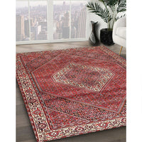 Traditional Light Copper Gold Medallion Rug, tr4614