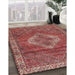 Machine Washable Traditional Light Copper Gold Rug in a Family Room, wshtr4614