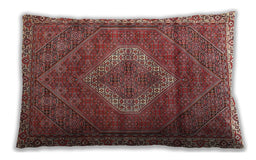 Traditional Classic Rectangular Light Copper Gold Lumbar Throw Pillow, 13 inch by 19 inch, lbtr4614