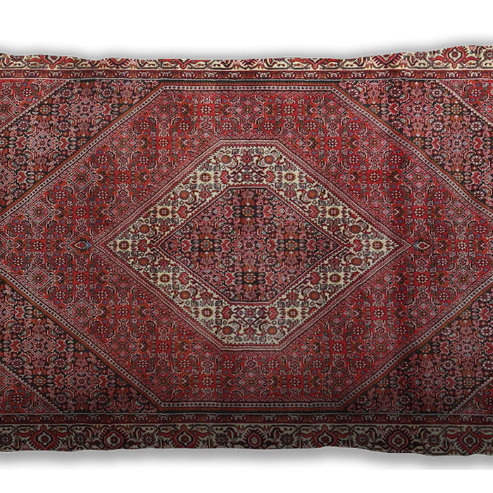 Traditional Classic Rectangular Light Copper Gold Lumbar Throw Pillow, 13 inch by 19 inch, lbtr4614