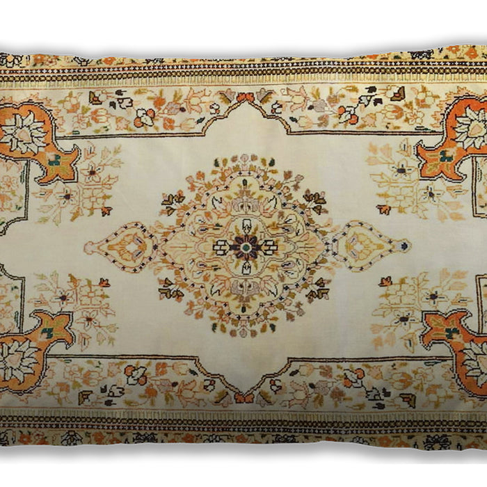 Traditional Classic Rectangular Yellow Lumbar Throw Pillow, 13 inch by 19 inch, lbtr4615