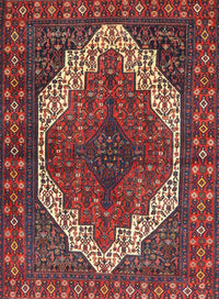 Machine Washable Traditional Dark Almond Brown Rug, wshtr4616