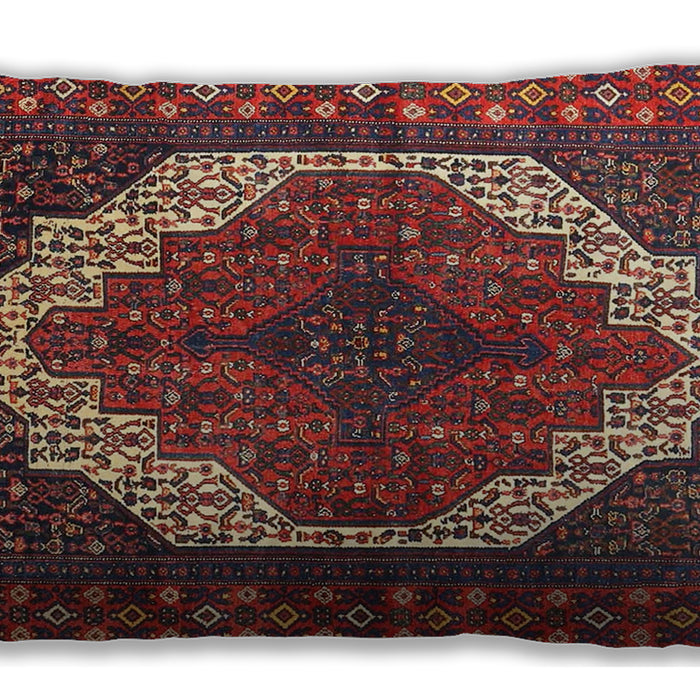 Traditional Classic Rectangular Dark Almond Brown Lumbar Throw Pillow, 13 inch by 19 inch, lbtr4616
