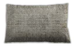 Traditional Classic Rectangular Khaki Green Lumbar Throw Pillow, 13 inch by 19 inch, lbtr461