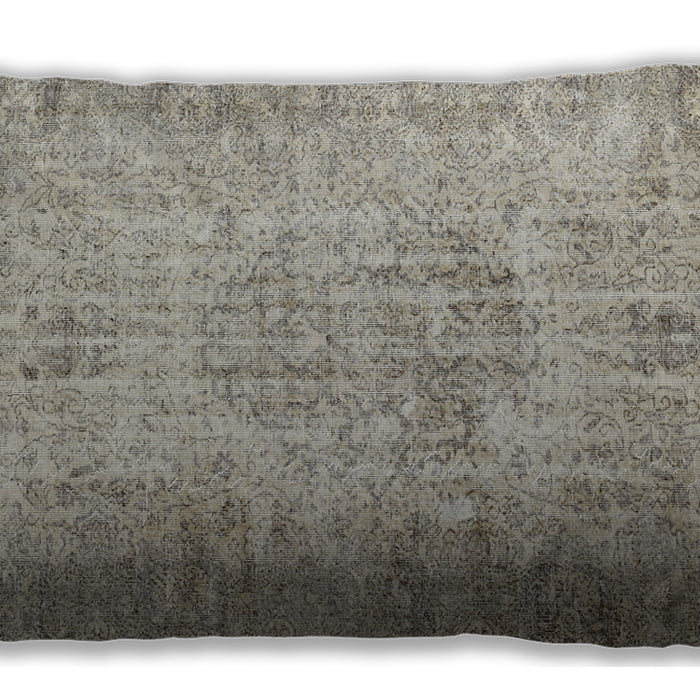Traditional Classic Rectangular Khaki Green Lumbar Throw Pillow, 13 inch by 19 inch, lbtr461