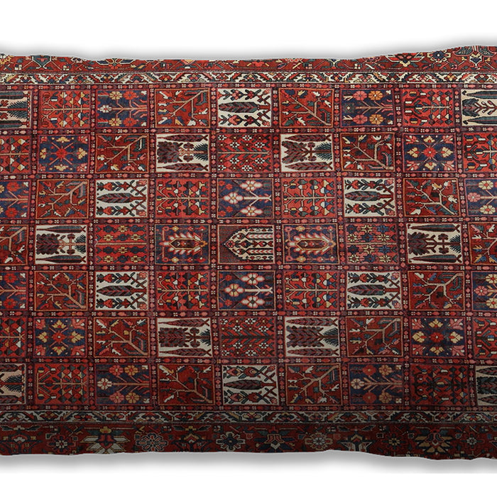 Traditional Classic Rectangular Orange Salmon Pink Lumbar Throw Pillow, 13 inch by 19 inch, lbtr4621